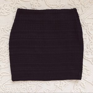H&M Black Mini Skirt